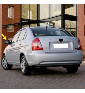 Hyundai Accent ERA 2006-2011 Sol Dikiz Ayna Camı Manuel 87611-1E010