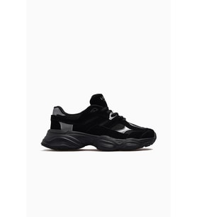 Lufian Mery Kadın Deri Sneaker Spor Ayakkabı 26y 112230036 M Siyah