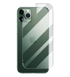 Apple iPhone 11 Pro Max Uyumlu Arka kapak Cam Telefon Arka Koruyucu Temperli Cam Düşmelerden Kirden Ultra Derece Korur (Şeffaf)