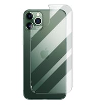 Apple iPhone 11 Pro Max Uyumlu Arka kapak Cam Telefon Arka Koruyucu Temperli Cam Düşmelerden Kirden Ultra Derece Korur (Şeffaf)