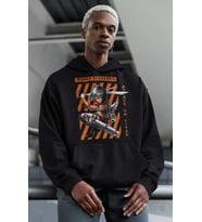 Mikasa Ackerman Baskılı Unisex Oversize Attack On Titan Anime Hoodie