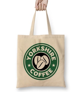 Yorkshire Coffee Bez Çanta Uzun Saplı