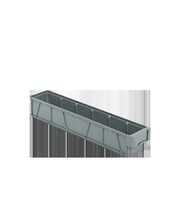 Hipaş Plastik - Raf Kutusu (115x600x100 mm) - SV-609 (Gri)