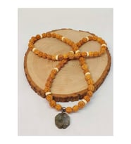Labradorit Taşlı Rudraksha Tohum Kolye Dolama Bileklik 8mm (49730)