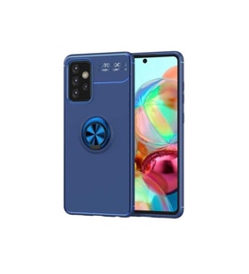 Samsung Galaxy A52 Uyumlu Kılıf Zore Ravel Silikon Kapak (Mavi)