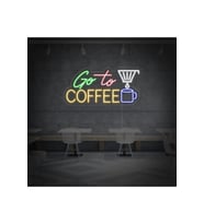 Go to COFFEE Yazılı ve Şekilli Neon Tabela