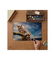 Daldaki Baykuş - Deniz - Manzara Tasarımı 240 parça Ahşap Puzzle Ahşap Kutuda MP09615