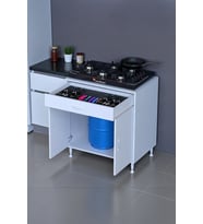 Eliusta Nıvera 75 cm Mutfak Dolabı Beyaz Ankastre 75x88x56 cm Ocak Dolabı Tüp Gizleyici Kapaklı Dolap