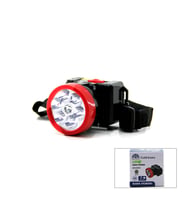 ŞARJLI 2W KAFA LAMBASI FENER 6 LED FİŞ ŞARJLI KADEME IŞIK AYARI (5343)