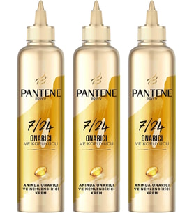 Pantene 7/24 Saç Bakım Kremi Anında Onarıcı Nemlendirici 300 Ml 3Lü Paket