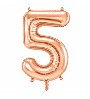 5 Rakam Folyo Balon Rose Gold Rengi (76 cm)