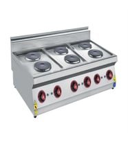 CSA Karacasan 120 cm 700 Seri Set Üstü Altı Gözlü Elektrikli Ocak