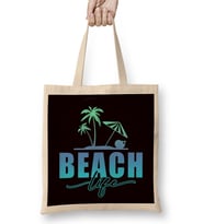 Beach Island Vacation Sunbathing Summer Traveler Sunset Sun Bez Çanta Uzun Saplı
