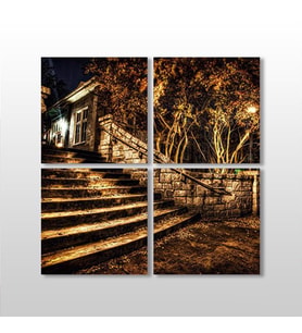 Merdiven Kanvas Tablo 70x70cm (Karışık)