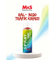 MxS RAL 3020 Trafik Kırmızı Akrilik Sprey Boya 400 ML