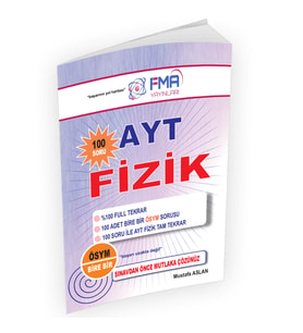 2024 AYT Fizik 100 Soru Full Tekrar Soru Bankası FMA Yayınları