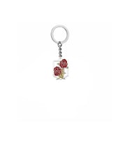 Bloody Rose Kan Kırmızısı Gül Figürlü Anahtarlık  Gotik ve Romantik Unisex Aksesuar
