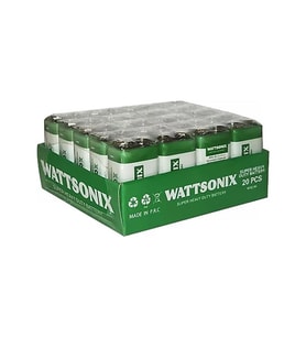 WattSonix 9 Volt Pil 20 Li Paket 9V Pil