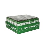 WattSonix 9 Volt Pil 20 Li Paket 9V Pil