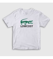 Presmono Unisex Çocuk Beyaz Crocodile Timsah Timsahlı Lowcost T-Shirt 469189tt (Beyaz)
