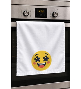 Valerine Life El Kurulama Havlusu 30x50cm Mutfak, Fırın için Pamuklu Emici Işıltılı Gülüş