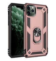 iPhone 11 Pro Kılıf Sofya Yüzüklü Silikon Kapak - Rose