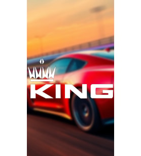 Kıng 20x9,5 Jdm Yazı Araba-motosiklet Cam Etiket Sticker Beyaz Renk