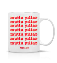 Yılbaşı Hediyesi Yeni yıl Hediyesi Çay Kahve Kupa Bardak-Happy christmas-Mutlu yıllar-2024-028