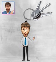 Kişiye Özel Karikatür Tasarım Anahtarlık 97212