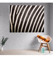 Zebra Desenli Dekoratif Kanvas Tablo