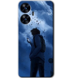 Realme C55 Kılıf HD Desen Baskılı Kılıf - Sonbahar Yalnızlığı