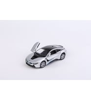 BMW İ8 Çek Bırak 1/36 Die Cast Model Araç (Gri)
