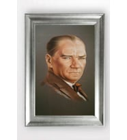 Gümüş Çerçeveli Atatürk Tablo a57