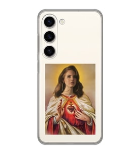 Samsung Galaxy S23 Uyumlu Lana Del Rey Desenli Şeffaf Telefon Kılıfı