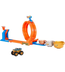 Hot Wheels Monster Trucks Döngü ve Takla Bigfoot Oyun Parkuru JBX