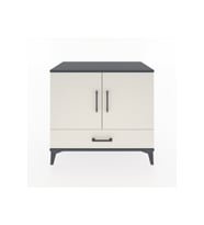 Hyperion Şifonyer 2 Raflı Tek Çekmeceli 2 Kapaklı 88x44x80 Antrasit-Aytaşı
