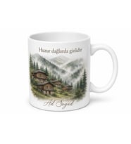 Karadeniz Yayla Evleri Baskılı Kupa Bardak Doğa Hediye Mug