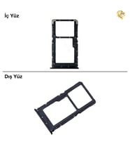 Xiaomi Redmi Note 7 Uyumlu Sim İç Yuvası Tekli Siyah Tek Hatlı Sim Yeri Sim Kızağı Sim Kart Yuvası