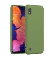 Samsung Galaxy M10 İnce Mat Silikon Kılıf Yeşil