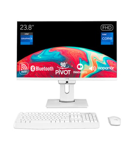 Turbox TAx1888 i5 9400 12GB Ram 256GB SSD 23.8 inç FHD Pivot WiFi BT Webcam All in One PC