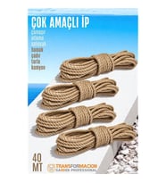 Çok Amaçlı Kalın İp Hamak İpi - Çamaşır İpi Salıncak İpi Atlama İpi 40 Metre 721767
