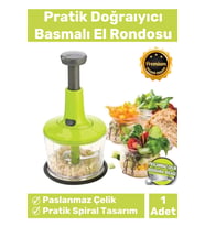 Özel Üretim Paslanmaz Bıçaklı Taşınabilir Basmalı El Rondosu Blender Sebze Meyve Soğan Doğrayıcı