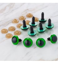 14 Mm Yeşil 5 Çift Amigurumi Göz