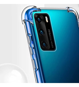 Huawei P40 Kılıf Şeffaf Nitro Anti Shock Kapak (Renksiz)