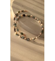 İnci-larimar Kolye
