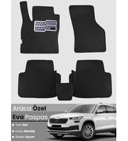 SKODA KODİAQ (2017-2023) Uyumlu EVA Paspas Tam Set–Oto Paspas,Araca Özel,Kolay Montaj
