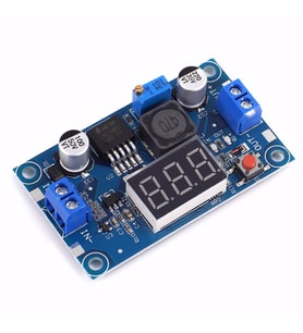 Voltmetreli LM2596 Ayarlanabilir 3A Güç Kaynağı Voltaj Düşürür