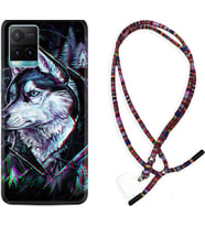 Vivo Y11S Y21S Y20 Y20S Y70 Kılıf Boyun Asklı Rasta Silikon Dog Eyes 1761