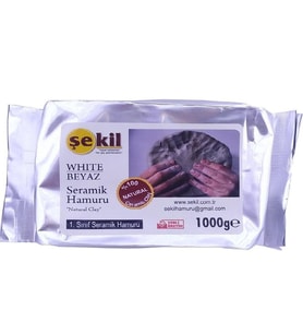 Şekil Seramik Hamuru 1000 GR Beyaz VK1000BYZ