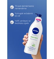 Vücut Bakim Losyonu & Aloe Vera Nemlendirici 5 Etkili & Kuru Ciltler İçin 400Ml